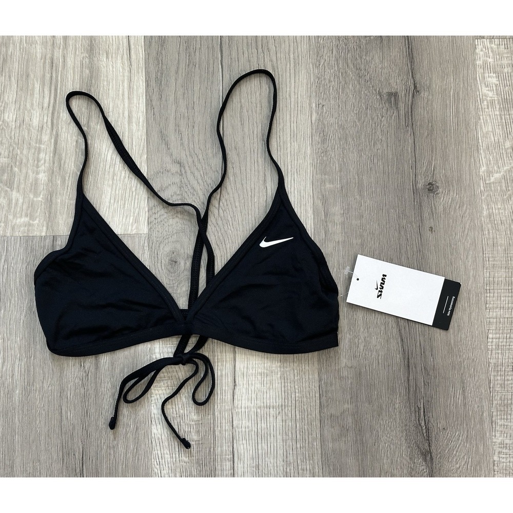Nike Women’s Black Tie-Back Swim Top